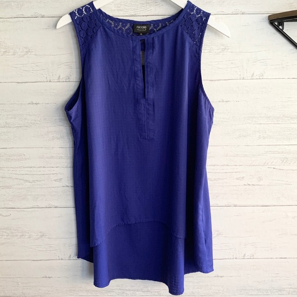 Nicole by Nicole Miller Tops - Nicole Miller Cobalt Blue Blouse